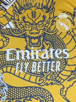 CR7 Real Madrid Special Edition Dragon Golden Kit - Image 3